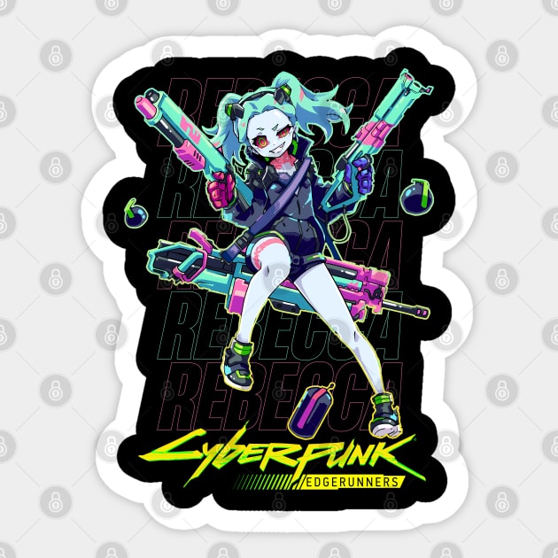 Cyberpunk Edgerunners Rebecca Cyberpunk Edgerunners Sticker Teepublic 4186